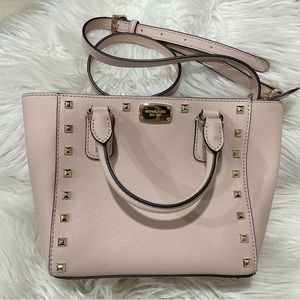 Michael Kors Sandrine Stud Ballet SM Crossbody Leather